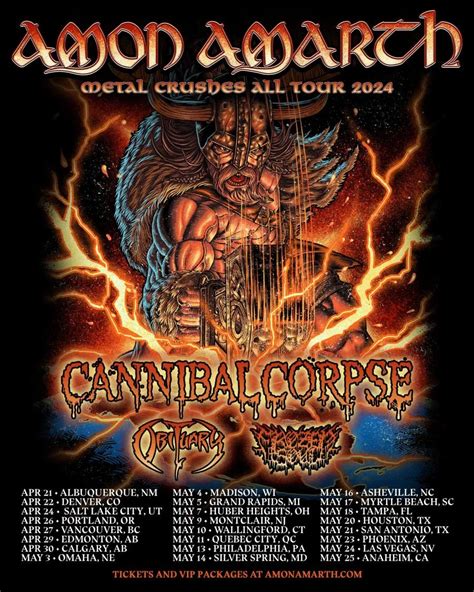 amon amarth upcoming events|Amon Amarth Tickets, 2024 Concert Tour Dates 